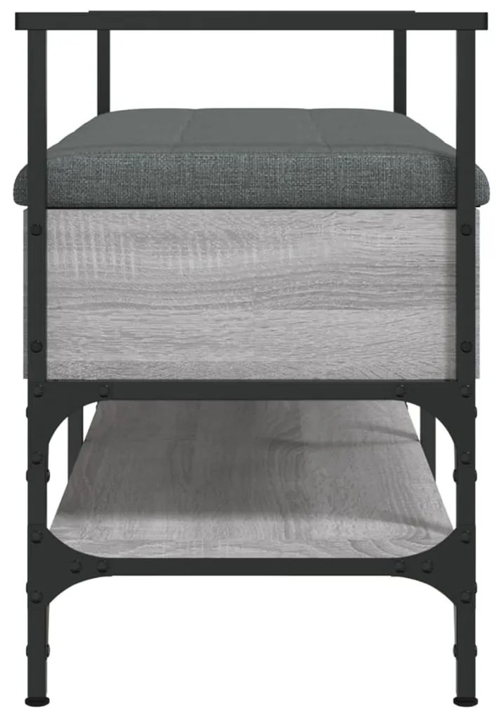 Banco sapateira 85,5x42x57,5 cm deriv. madeira cinzento sonoma