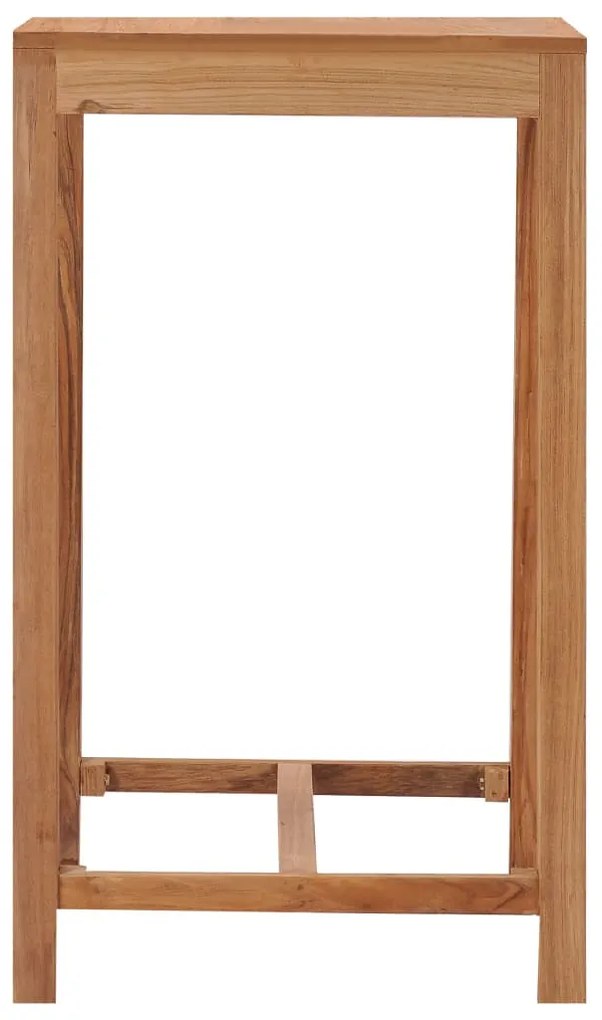 Mesa de bar para jardim 60x60x105 cm madeira de teca maciça