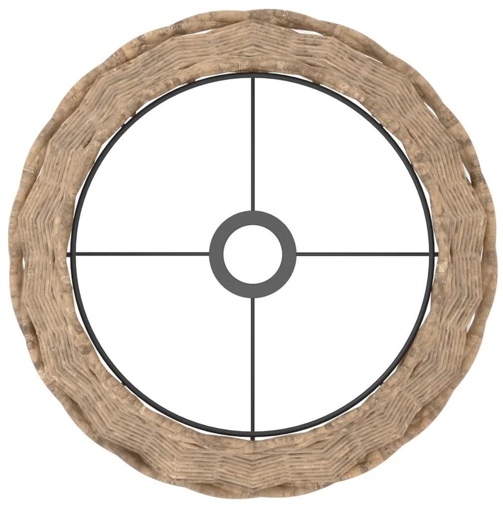 Abajur Ø38x23 cm vime castanho
