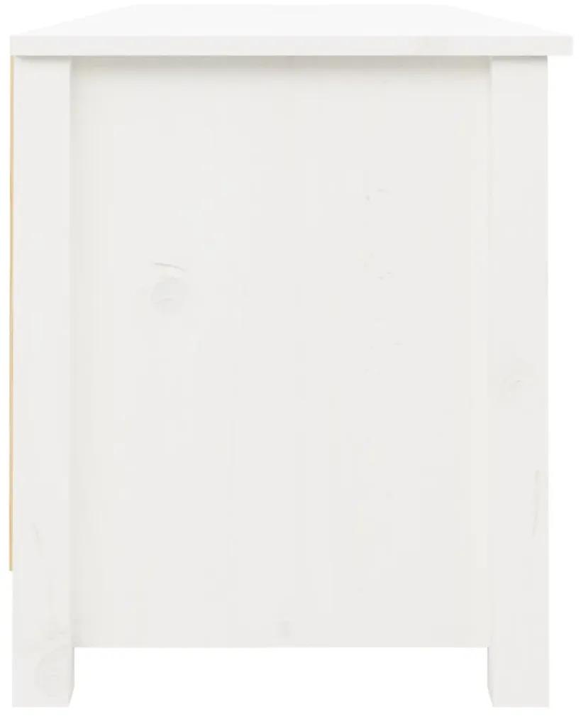 Banco sapateira 110x38x45,5 cm pinho maciço branco
