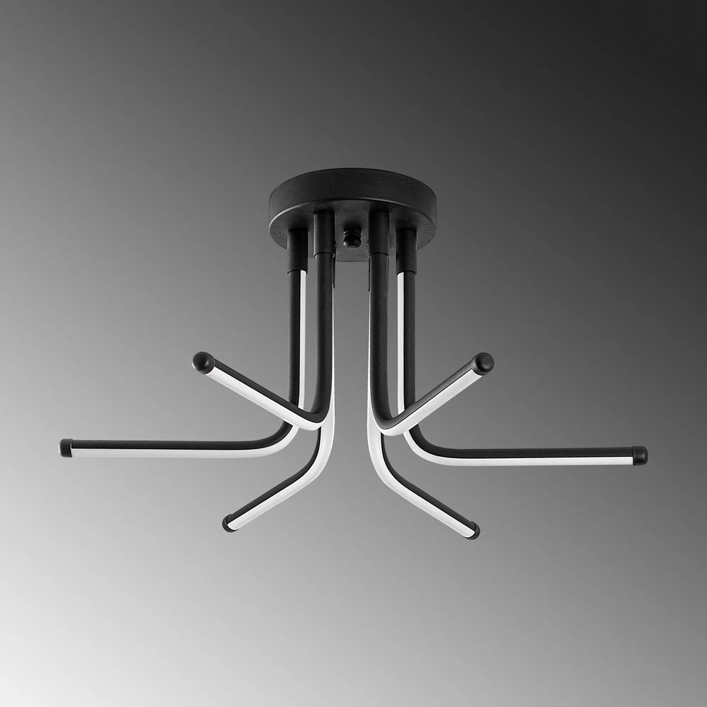 Chandelier Leddaisy – Preto – 55x25x55 cm
