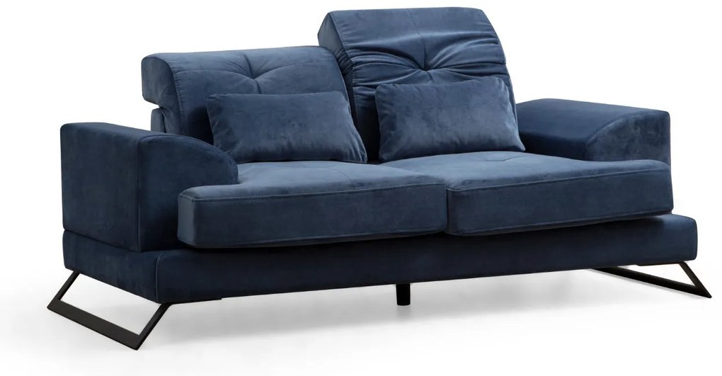 Sofá de 2 Lugares Frido – Azul Marinho – 185 x 100 x 92 cm