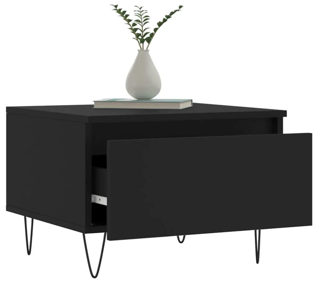 Mesa de centro 50x46x35 cm derivados de madeira preto