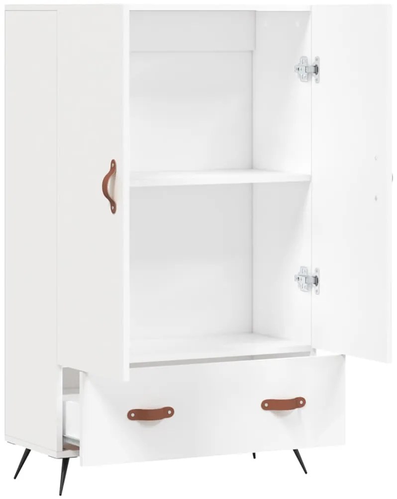 Aparador alto 69,5x31x115 cm derivados de madeira branco