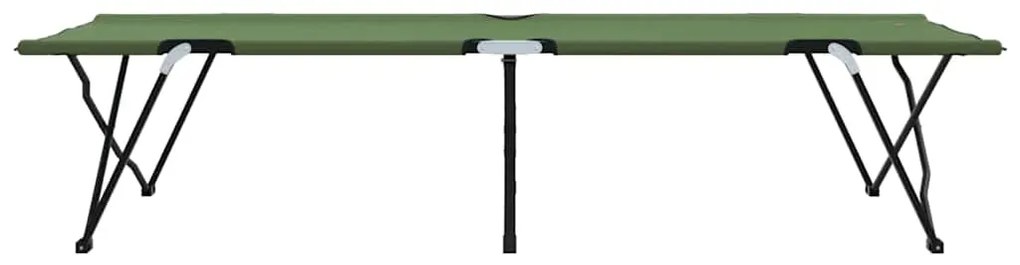Cama de Sol Dobrável com Saco de Transporte Verde Exército 600D