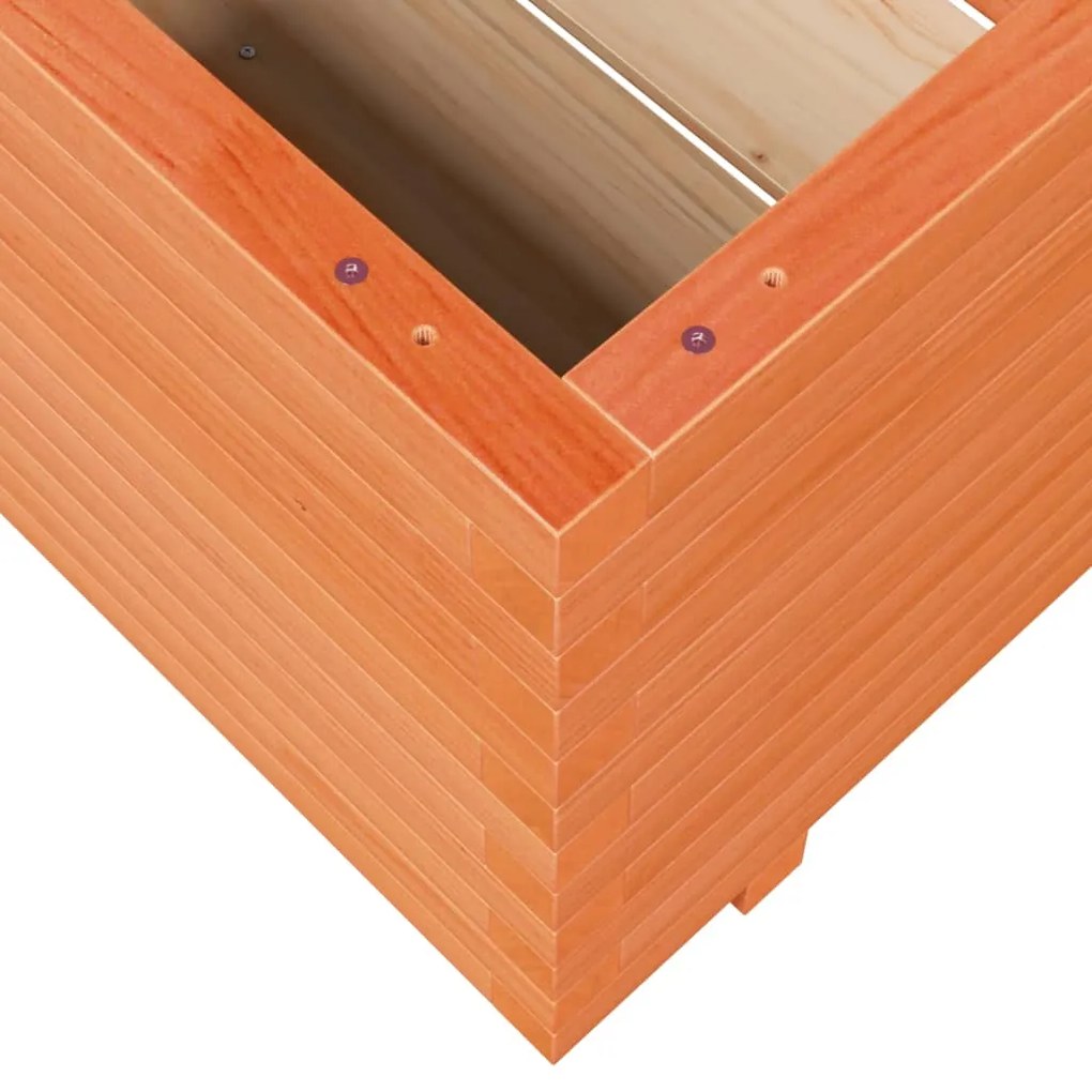 Vaso/floreira de jardim 90x60x49,5 cm pinho maciço castanho mel