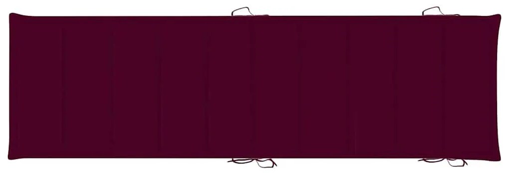Espreguiçadeiras com mesa e almofadões 2 pcs acácia maciça