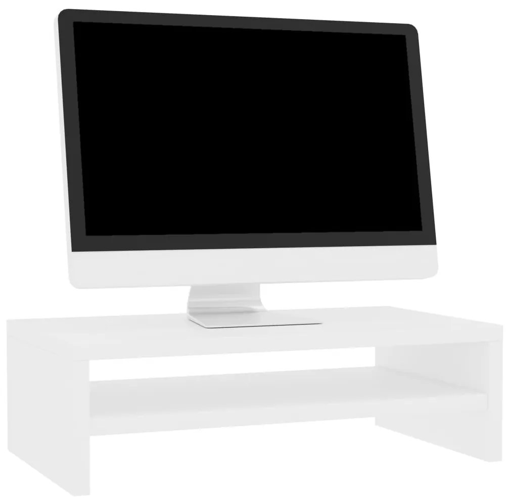 Suporte para monitor 42x24x13 cm contraplacado branco