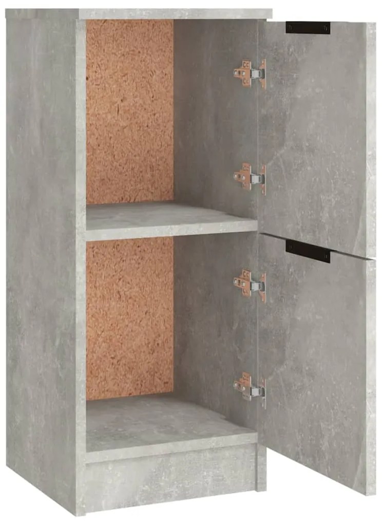 Aparadores 3 pcs derivados de madeira cinzento cimento