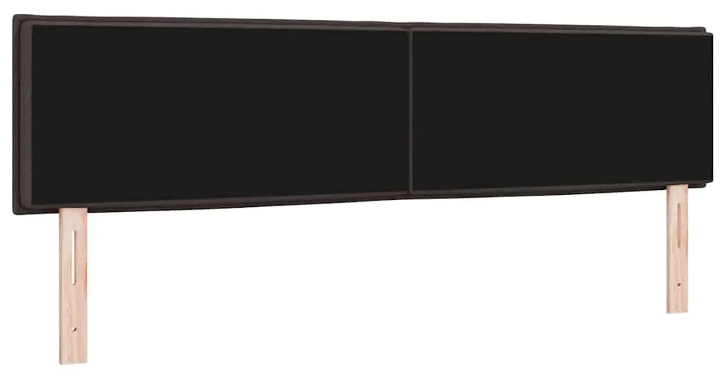 Cabeceira vidaXL Design Linhas Marrom Escuro 180 cm Tecido