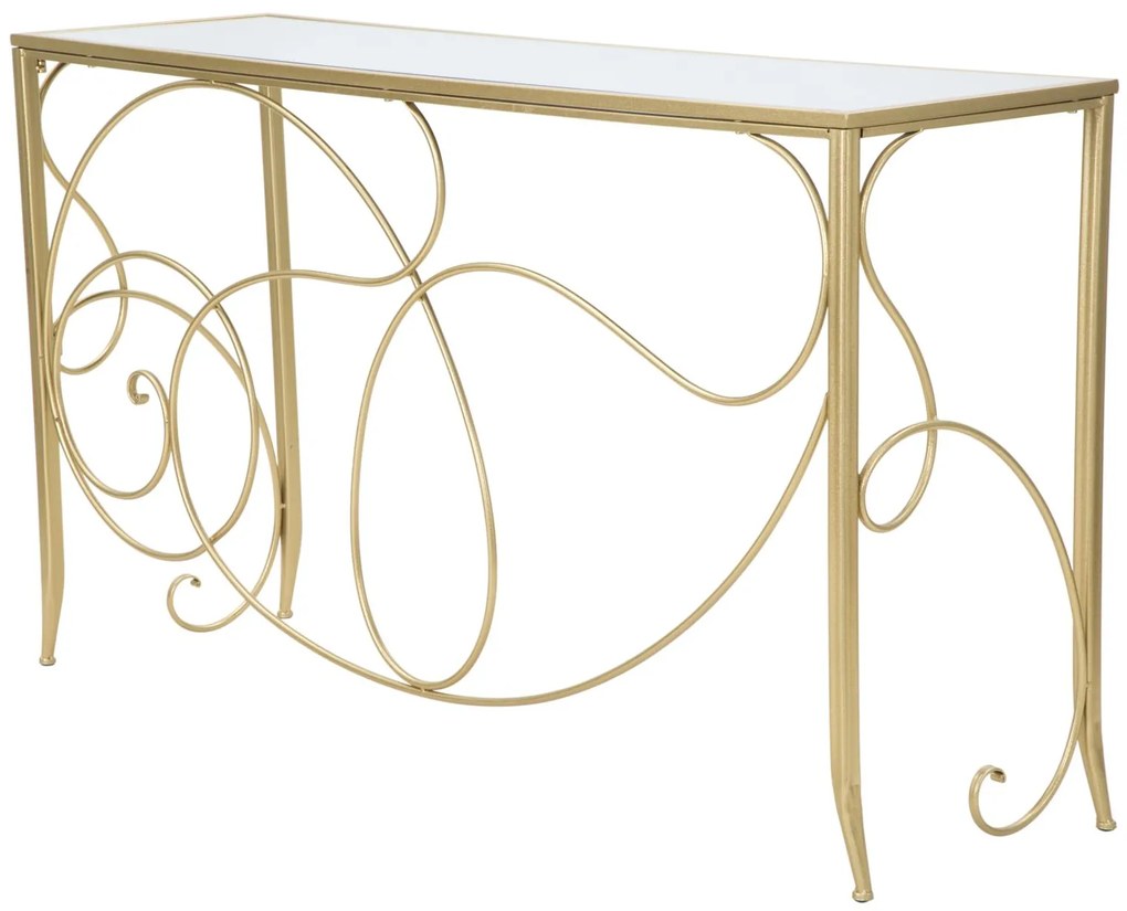 MESA CONSOLA 140X40X80 CM DOURADO