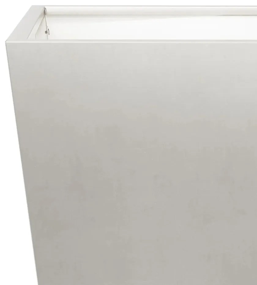 Vaso/floreira de jardim 2 pcs 50x50x50 cm aço inoxidável