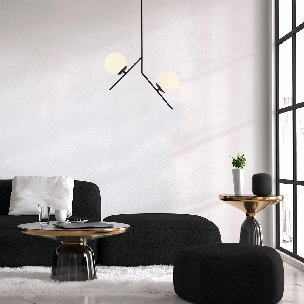 Chandelier Dolunay – Preto – 43 x 15 cm