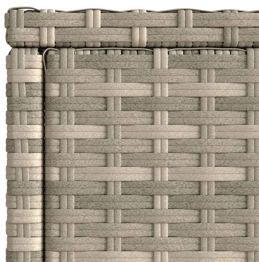 Mesa de apoio jardim c/ tampo vidro 58x27,5x55 cm vime PE