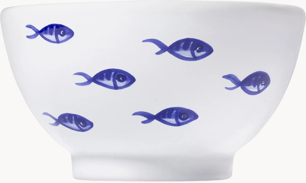 Taça de cereais artesanal Blauer Fischschwarm