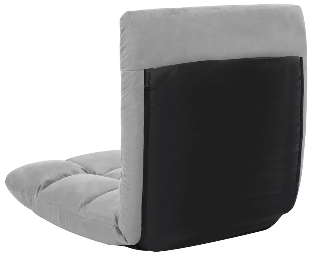 Colchão dobrável microfibra cinzento-claro