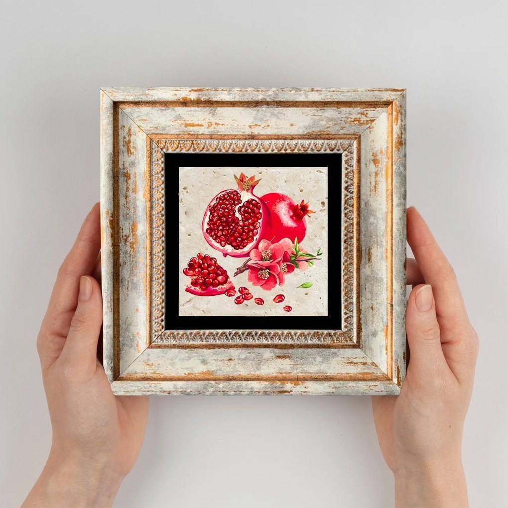 Quadro Decorativo em Moldura TC1234 – Multicolor – 20 x 20 cm