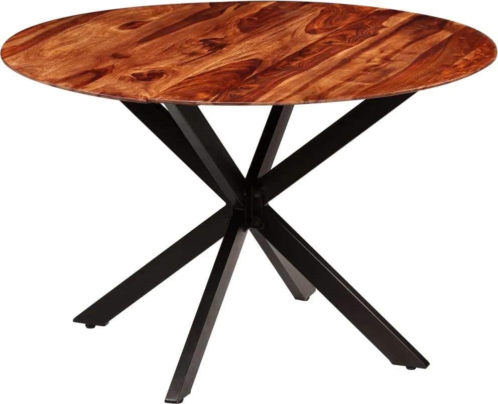 Mesa de jantar em madeira de sheesham maciça 120x77 cm