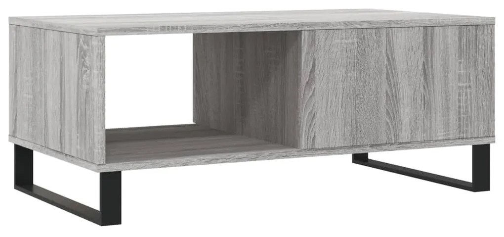 Mesa de centro 90x50x36,5 cm derivados madeira cinzento sonoma