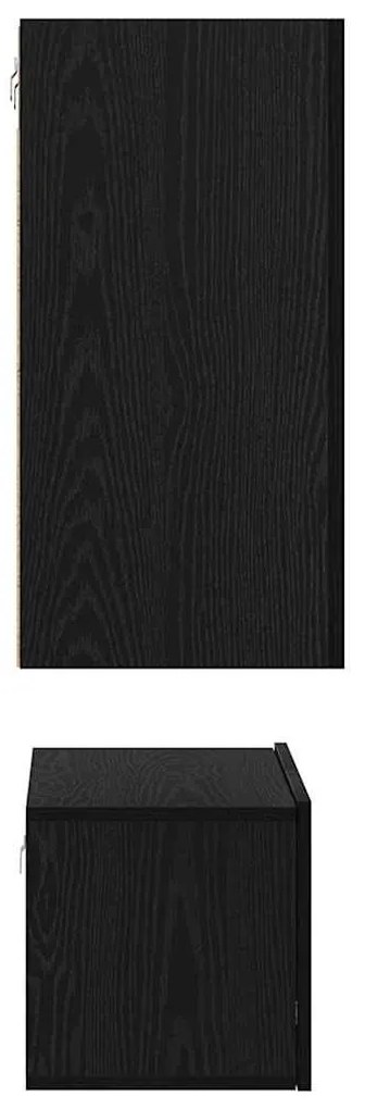 Conjunto de móvel de TV 3 pcs Carvalho Preto 60 x 30 x 30.5 cm