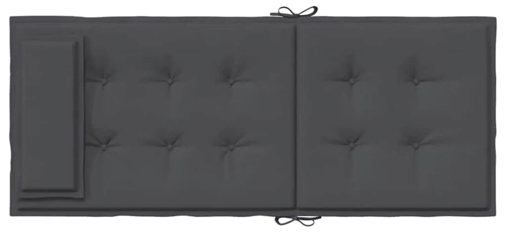Almofadões p/ cadeira encosto alto 4pcs tecido oxford antracite