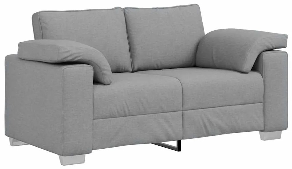 Sofá Loveseat Cinza-Claro 120 cm em tecido