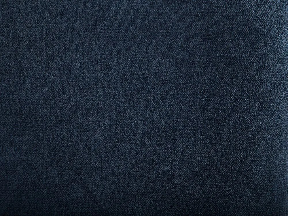 Cama de casal em chenille azul escura 180 x 200 cm TALENCE Beliani
