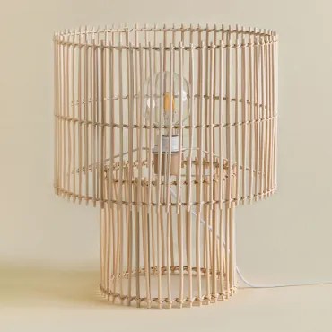 Candeeiro De Mesa Em Rattan Felicia Natural - Sklum