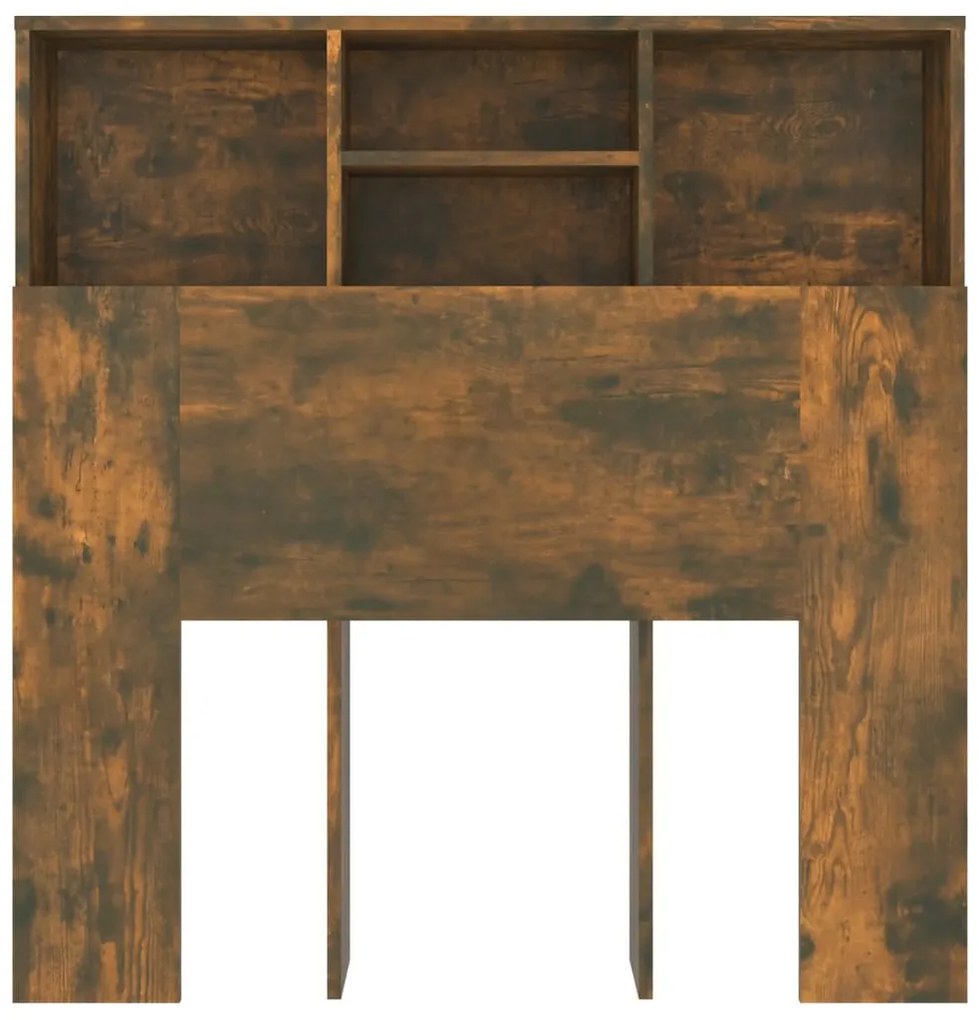 Armário de cabeceira 100x19x103,5 cm cor carvalho fumado