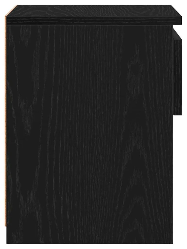 Conjunto de camas de cabeceira vidaXL 2 pcs Carvalho Preto 40x30x39 cm