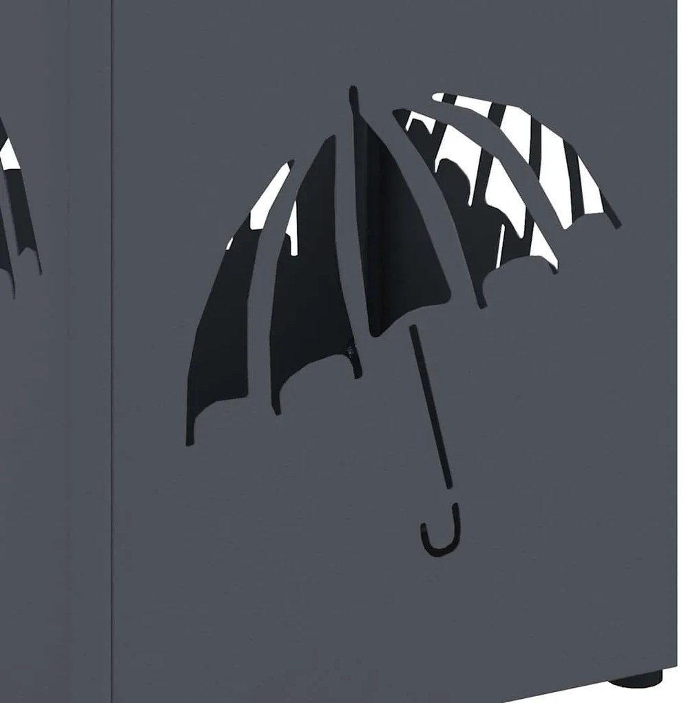 Suporte para Guarda-chuva Antracite Metal Padrão