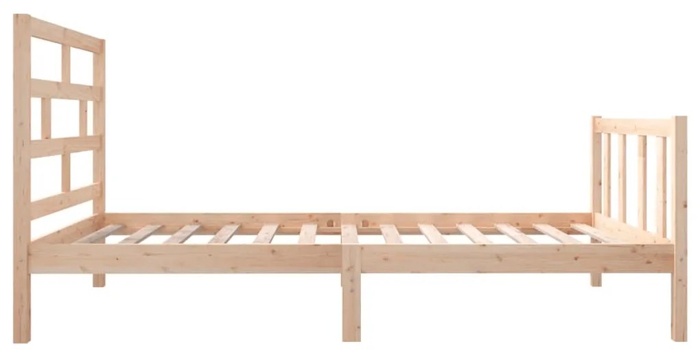 Estrutura de cama 100x200 cm pinho maciço