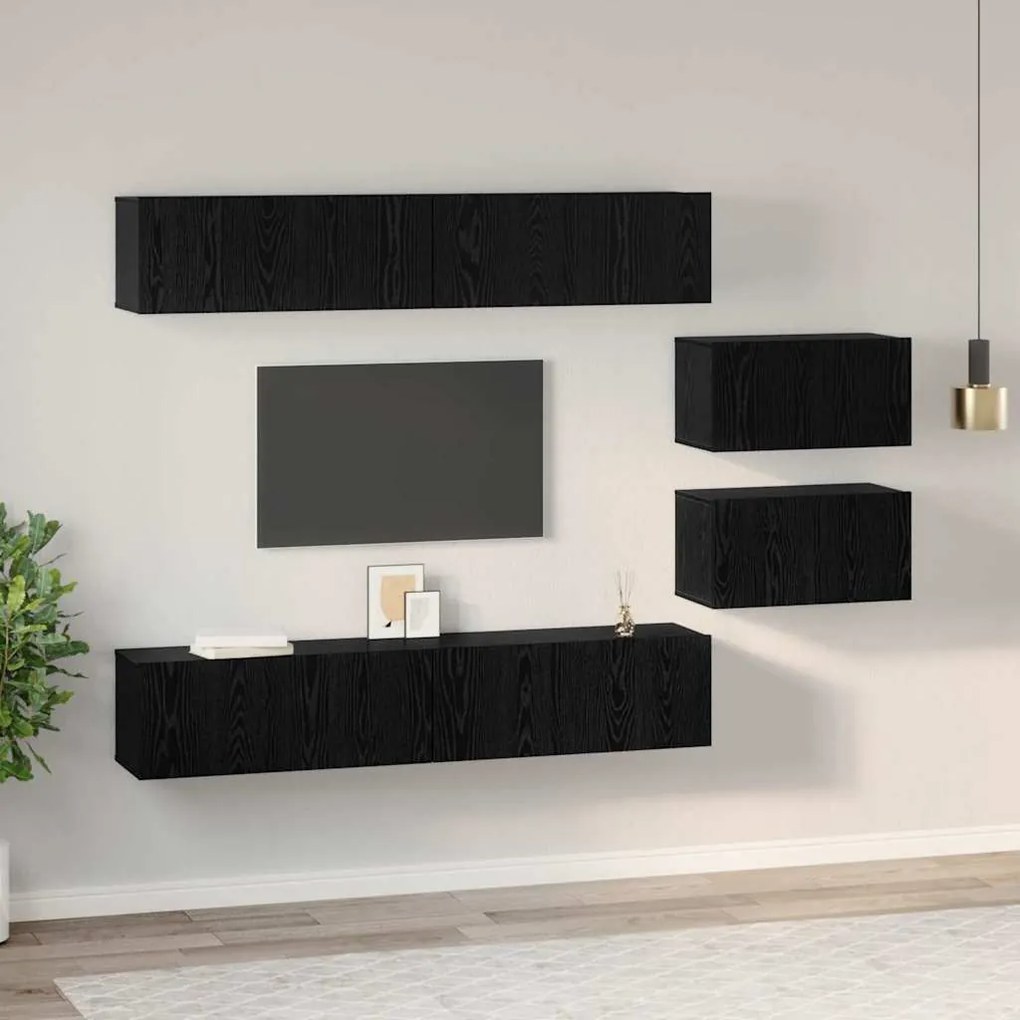 Conjunto de móvel de TV com prateleira Outros com armazenamento com po
