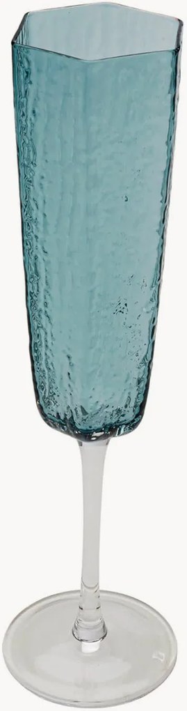 Copos de champanhe artesanais Cascata, conjunto de 4