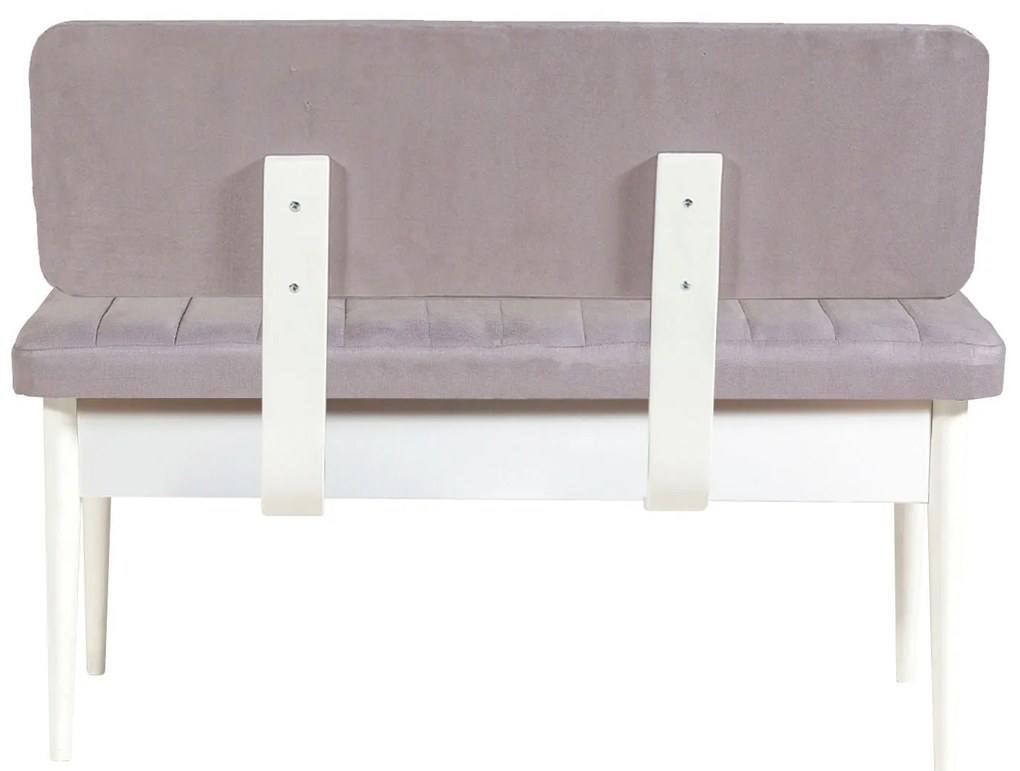 Conjunto de Mesa de Jantar Extensível e Cadeiras Vina – Branco – Mesa: