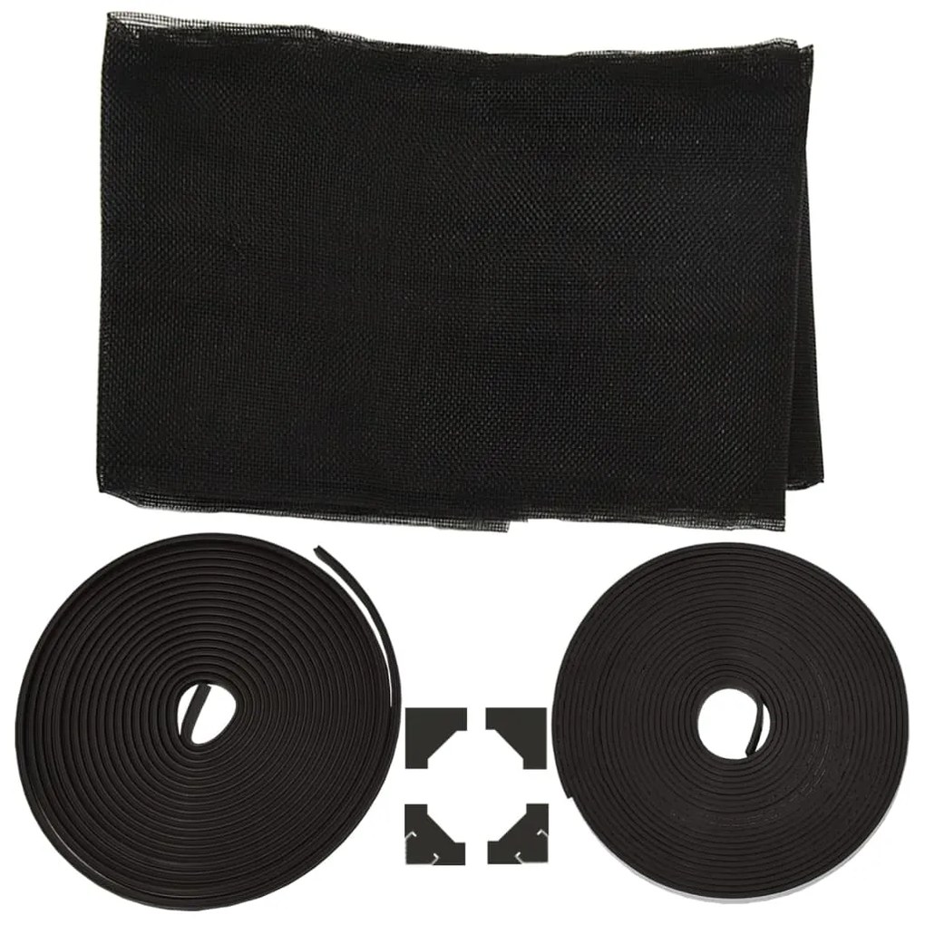 Tela anti-insetos magnética para janelas 80x140 cm antracite