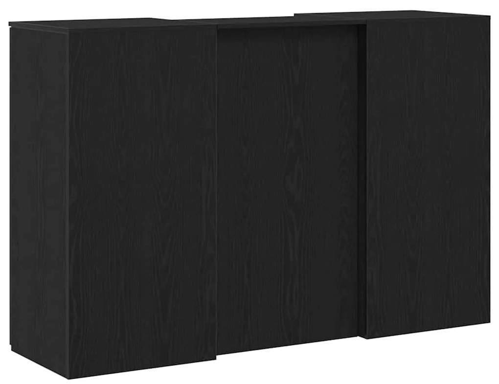 Balcão de recepção 155x50x103,5 cm madeira carvalho preto