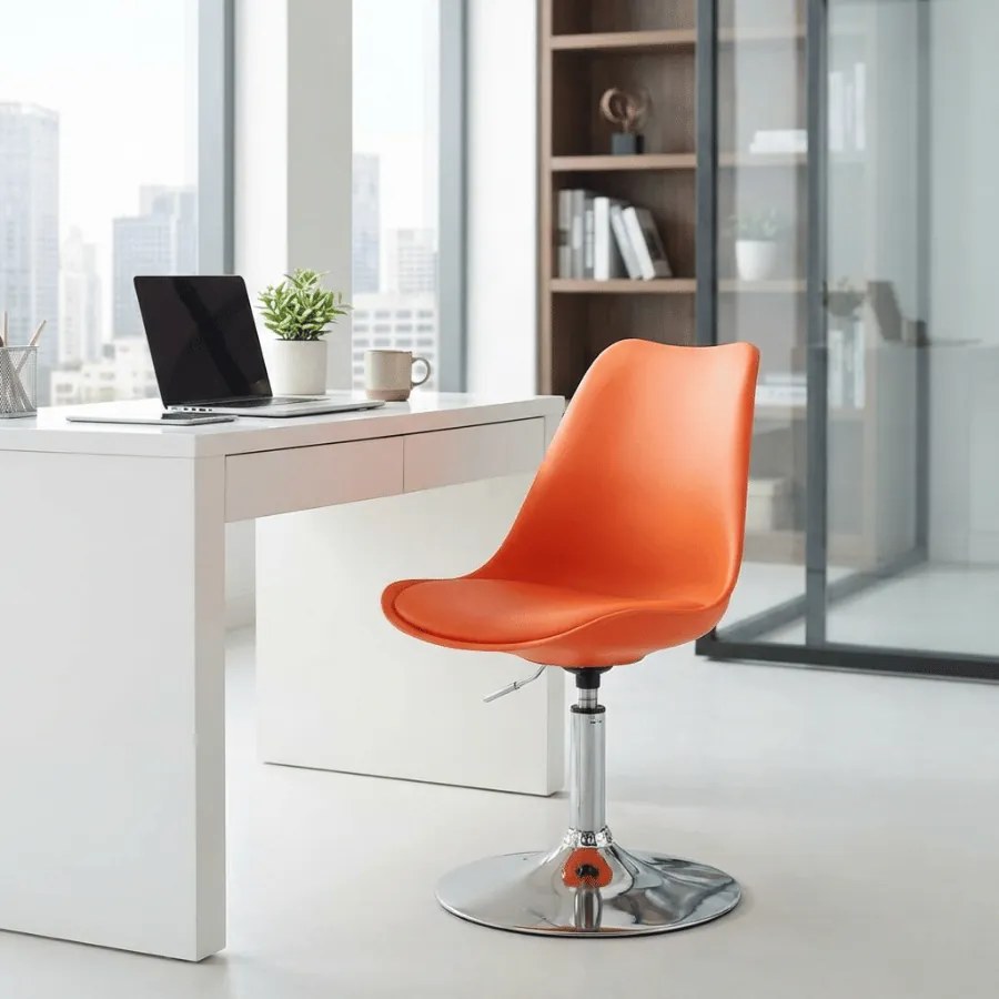 Conjunto de 4 cadeiras de jantar Maverick Laranja