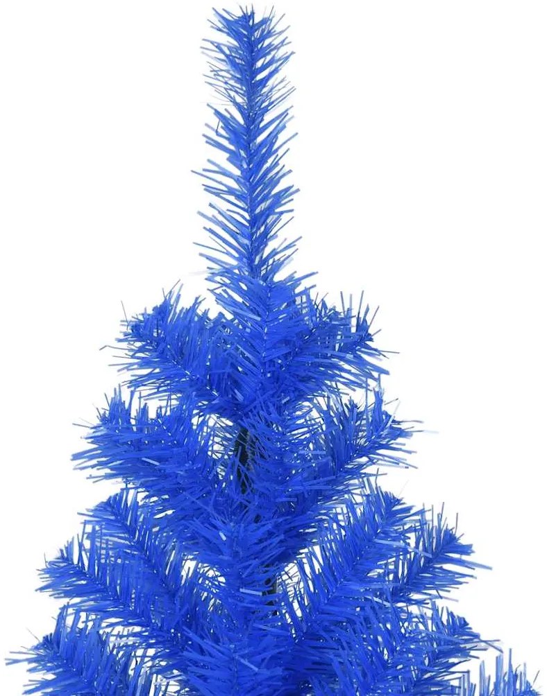 Árvore de Natal artificial com suporte 210 cm PVC azul