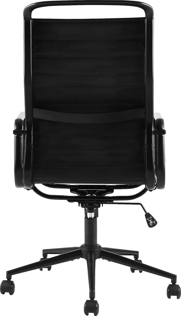 Cadeira de Escritório Couro Sintético Preto