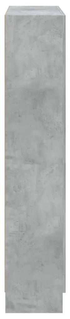 Estante 82,5x30,5x150 cm derivados de madeira cinzento cimento