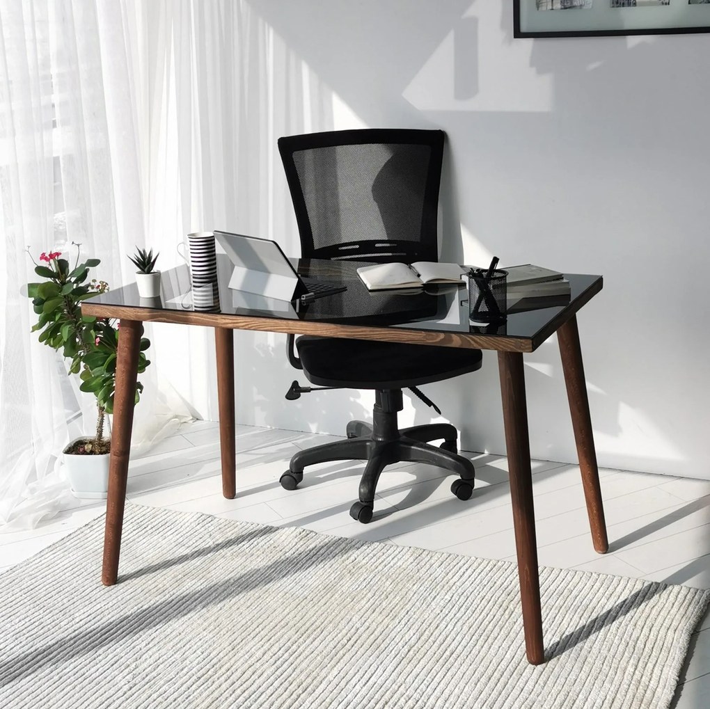 Secretária Cozy – Nogal – 110 cm x 73 cm x 60 cm