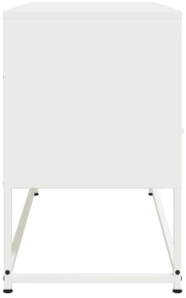 Móvel de TV 100,5x39x60,5 cm aço branco