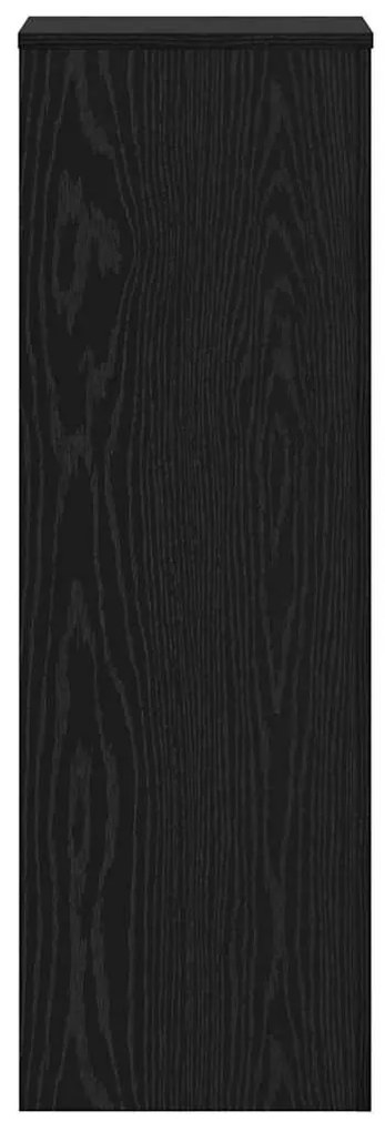 Suportes de Plantas - 2 pcs Carvalho Preto 33 x 33 x 100 cm, Madeira E