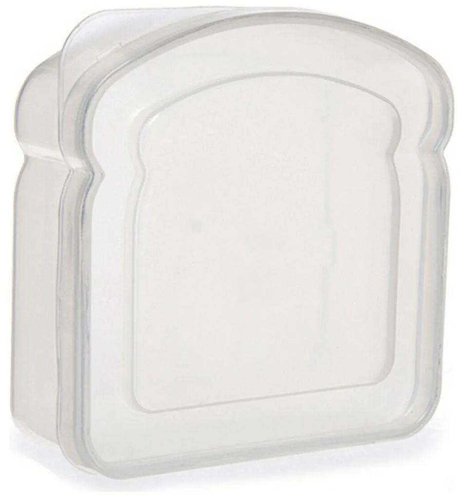 Lancheira Sandwich Transparente Plástico (12 x 4 x 12 cm)