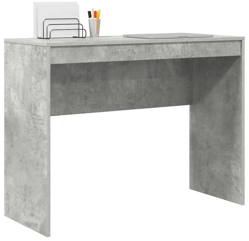 mesa de escrita cinza concreto