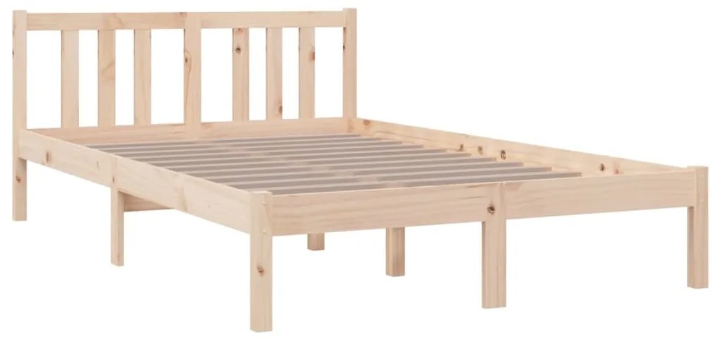 Estrutura de cama sem colchão 120x200 cm madeira maciça