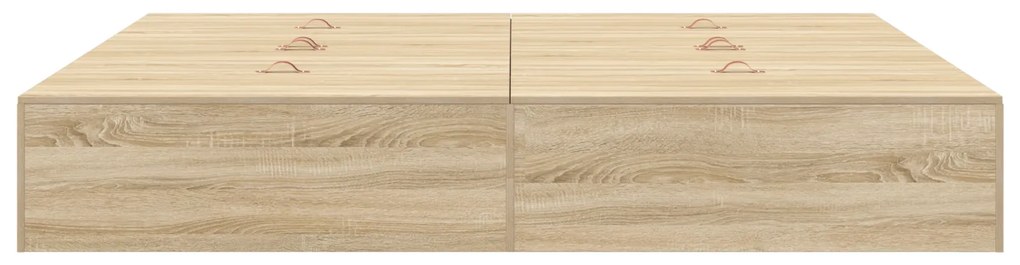 Cama de Armazenamento vidaXL em Carvalho Sonoma 180x200 cm