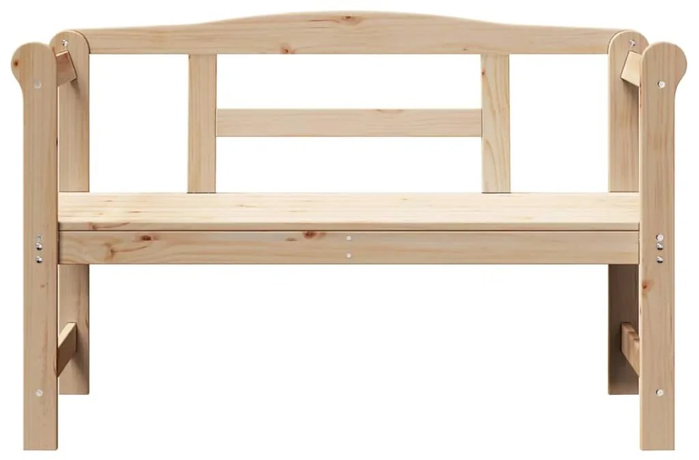 Banco Exterior vidaXL 119x76x44 cm Madeira Sólida de Pinho