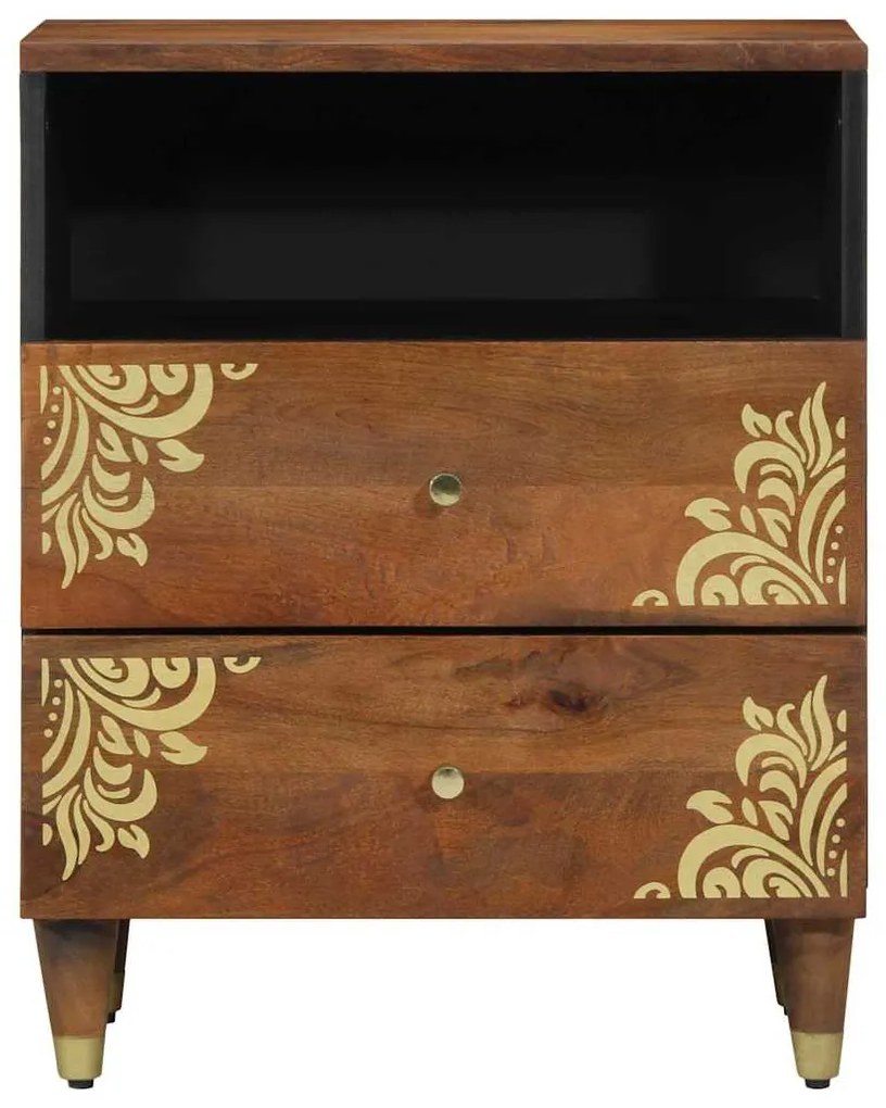 Criado-mudo 50x33x60 cm Madeira Sólida de Manga